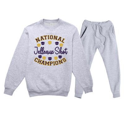 National Jello Shot Champions Premium Crewneck Sweatsuit Set