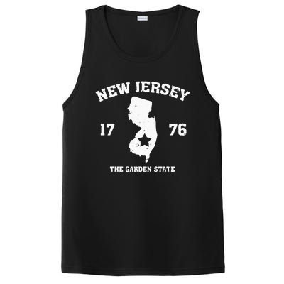 New Jersey The Garden State Vintage New Jersey Home PosiCharge Competitor Tank