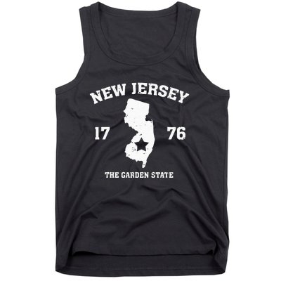 New Jersey The Garden State Vintage New Jersey Home Tank Top