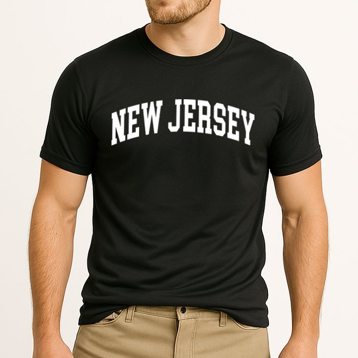 New Jersey Throwback Design Print Classic Cooling Performance Crew T-Shirt
