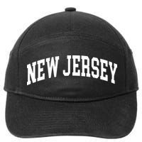 New Jersey Throwback Design Print Classic 7-Panel Snapback Hat
