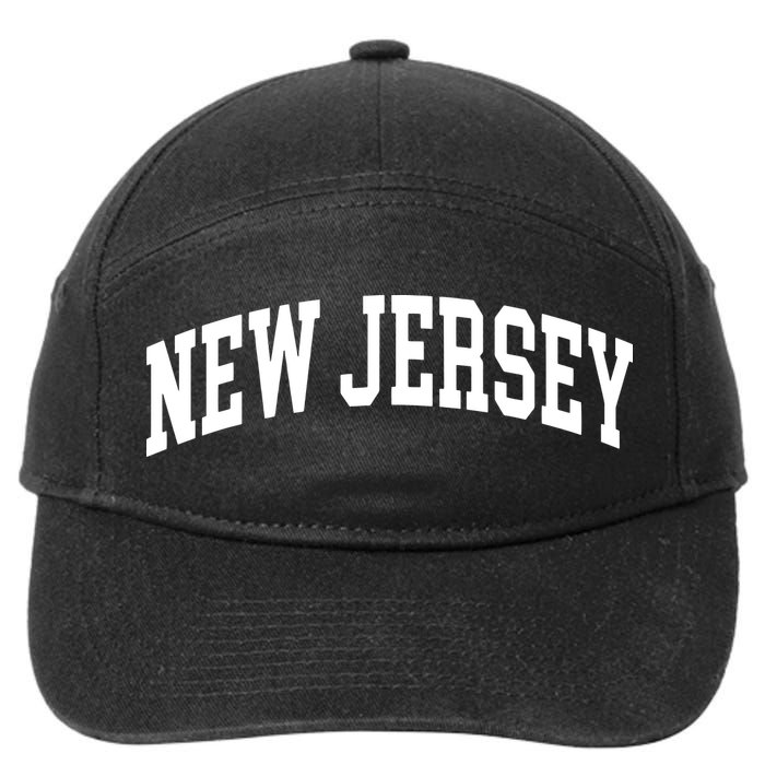New Jersey Throwback Design Print Classic 7-Panel Snapback Hat