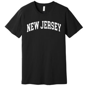 New Jersey Throwback Design Print Classic Premium T-Shirt