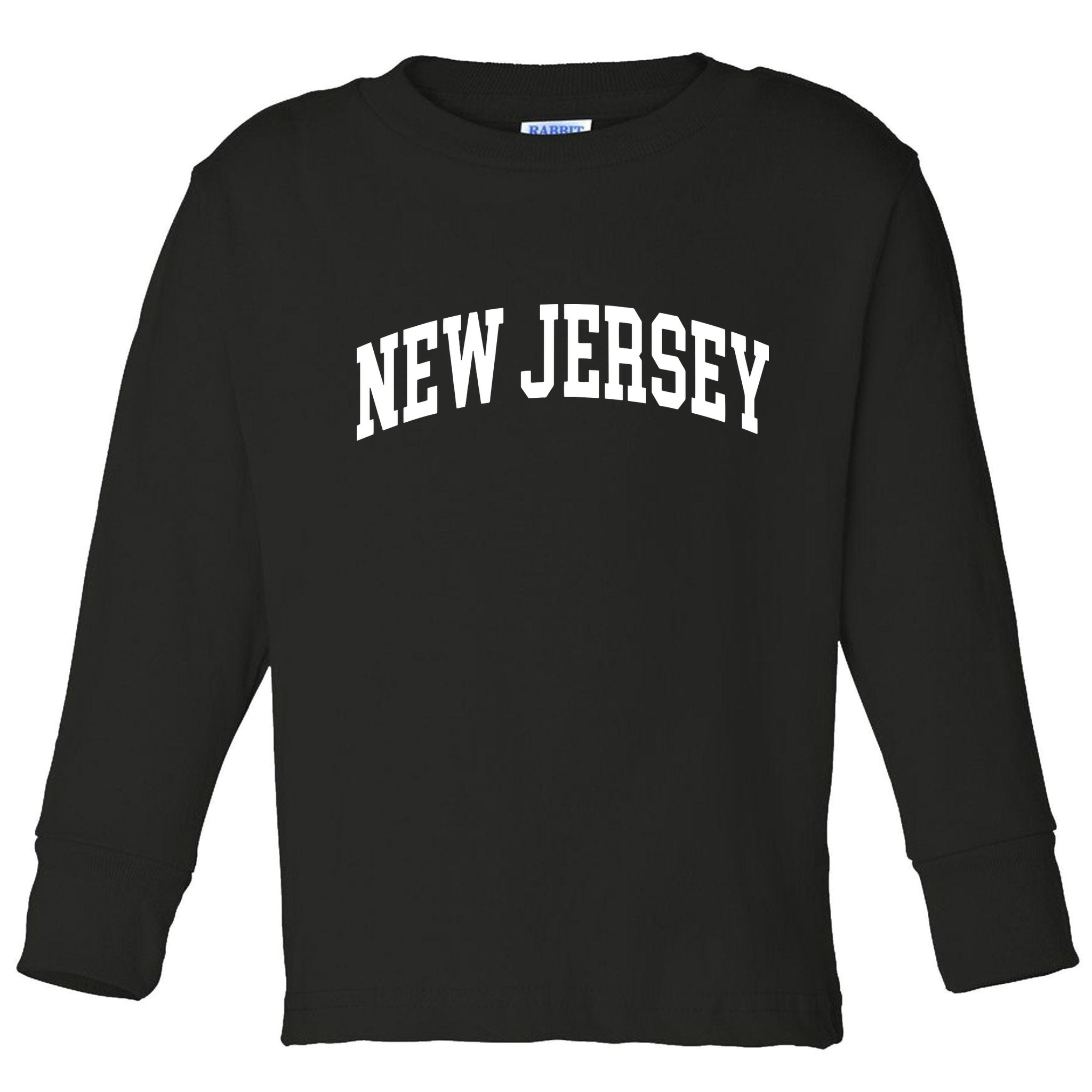 New Jersey Throwback Design Print Classic Toddler Long Sleeve Shirt