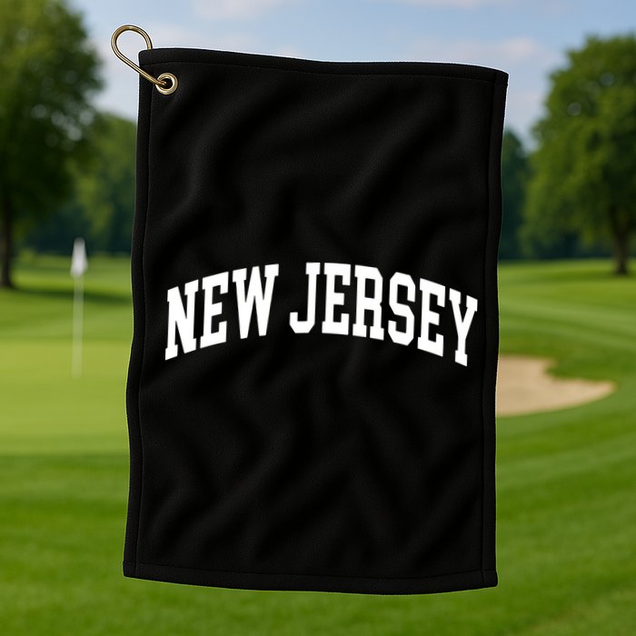 New Jersey Throwback Design Print Classic Golf Towel