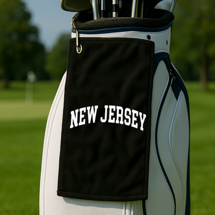 New Jersey Throwback Design Print Classic Golf Towel