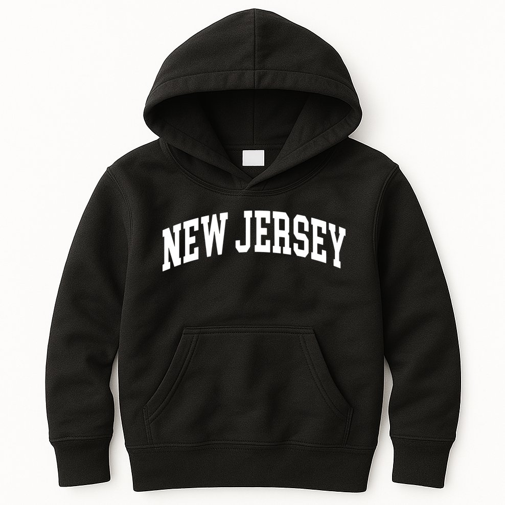 New Jersey Throwback Design Print Classic Kids Hoodie