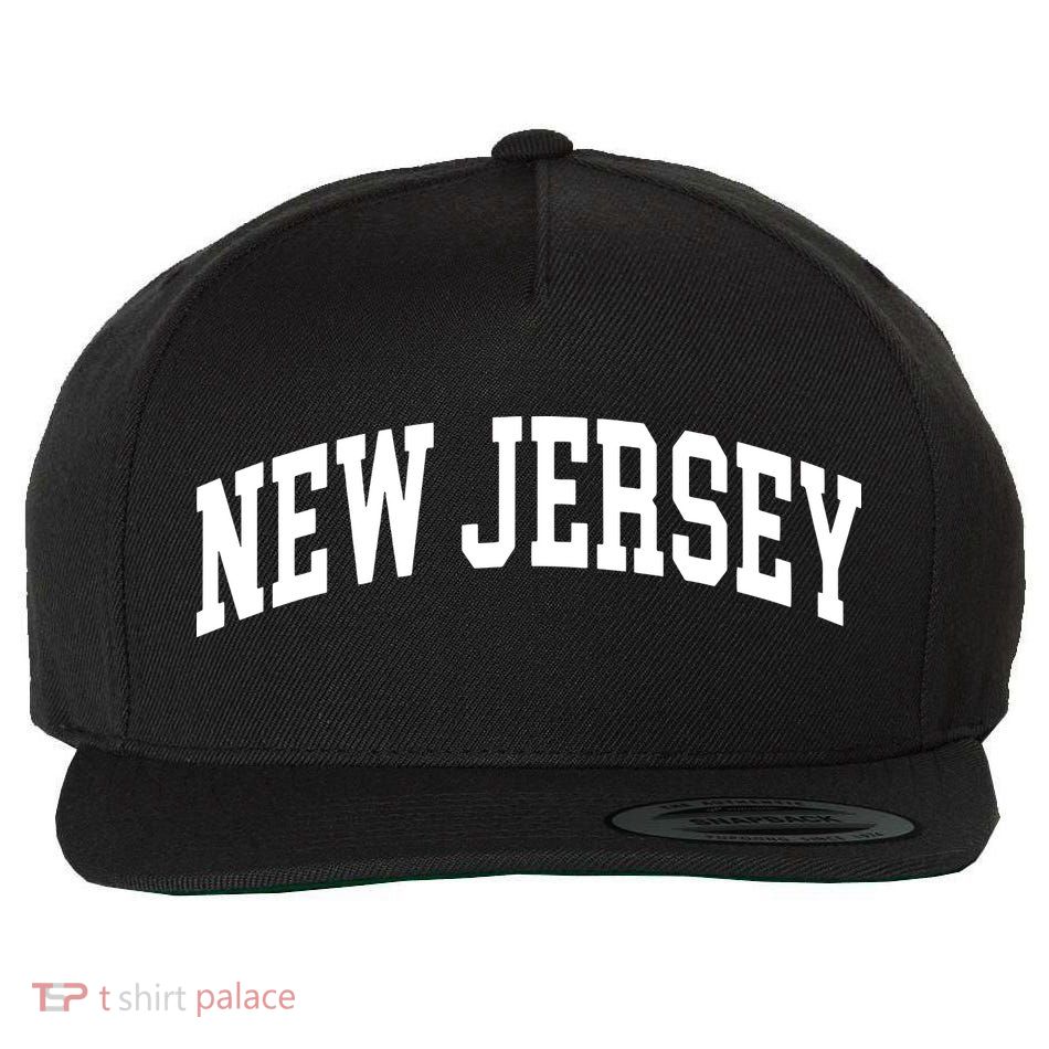 New Jersey Throwback Design Print Classic Wool Snapback Cap