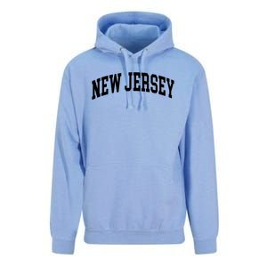 New Jersey Throwback Design Print Classic Unisex Surf Hoodie