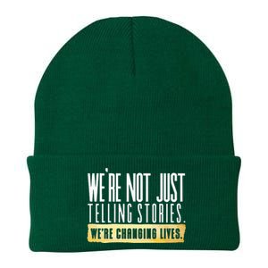 Not Just Telling Stories Were Changing Lives Dhar Mann Fam Knit Cap Winter Beanie