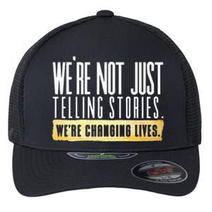 Not Just Telling Stories Were Changing Lives Dhar Mann Fam Flexfit Unipanel Trucker Cap