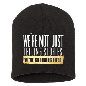 Not Just Telling Stories Were Changing Lives Dhar Mann Fam Short Acrylic Beanie