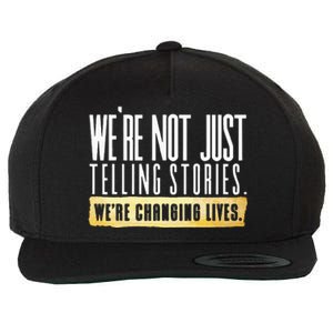 Not Just Telling Stories Were Changing Lives Dhar Mann Fam Wool Snapback Cap