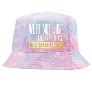 Not Just Telling Stories Were Changing Lives Dhar Mann Fam Tie-Dyed Bucket Hat