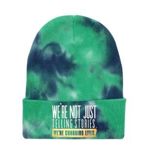 Not Just Telling Stories Were Changing Lives Dhar Mann Fam Tie Dye 12in Knit Beanie