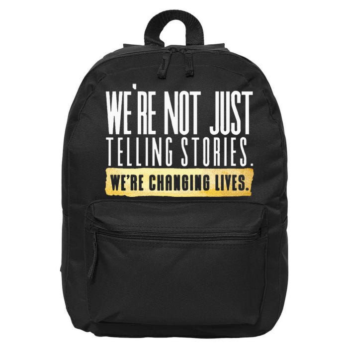 Not Just Telling Stories Were Changing Lives Dhar Mann Fam 16 in Basic Backpack