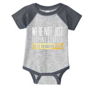 Not Just Telling Stories Were Changing Lives Dhar Mann Fam Infant Baby Jersey Bodysuit