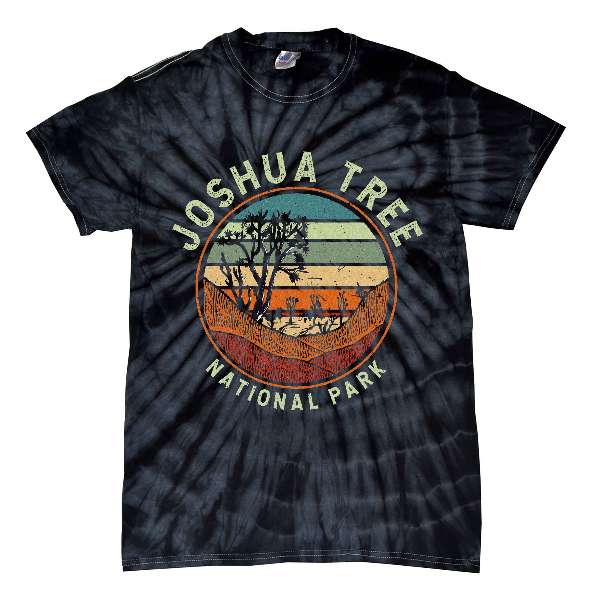 Nature Joshua Tree National Park Vacation Tie-Dye T-Shirt