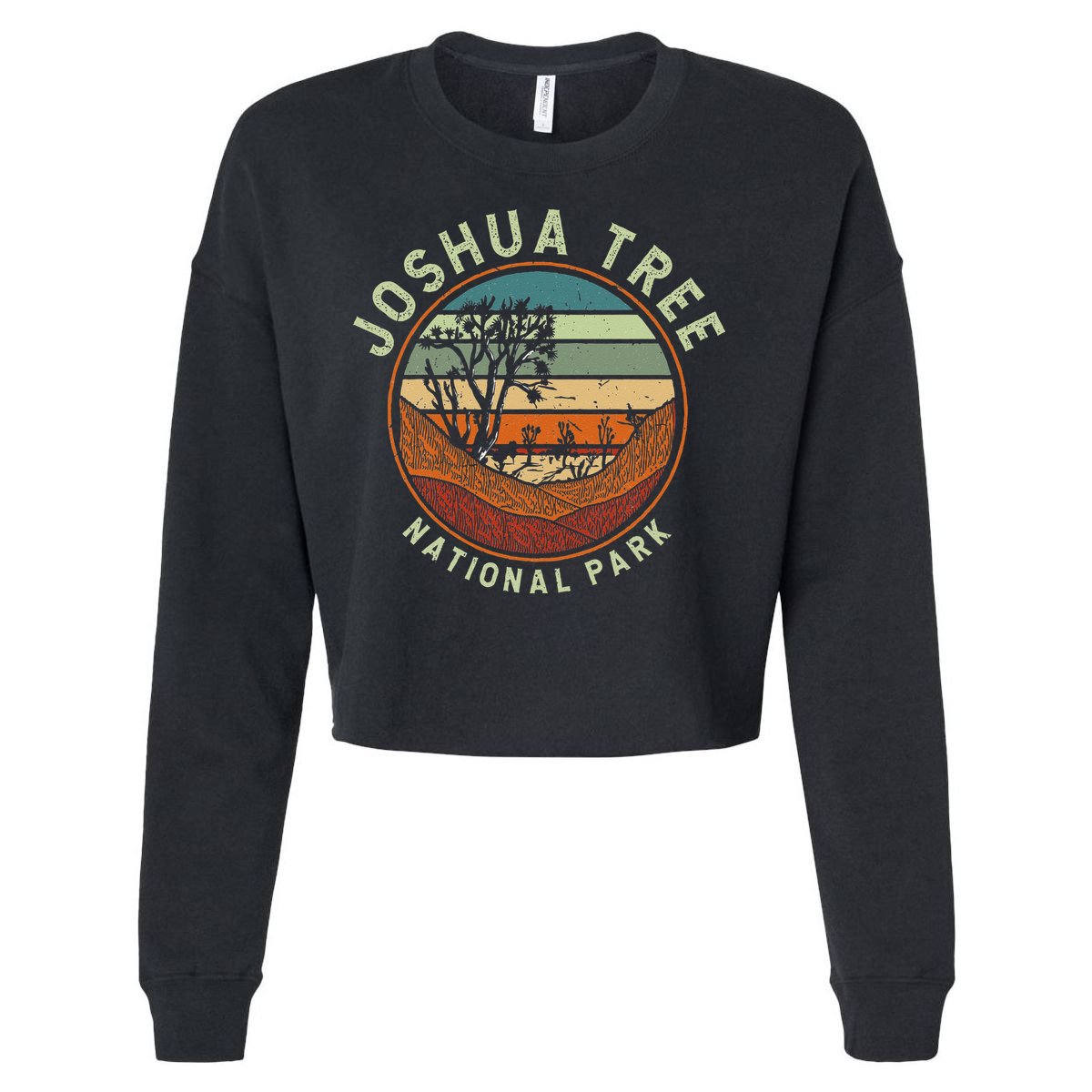 Nature Joshua Tree National Park Vacation Cropped Pullover Crew