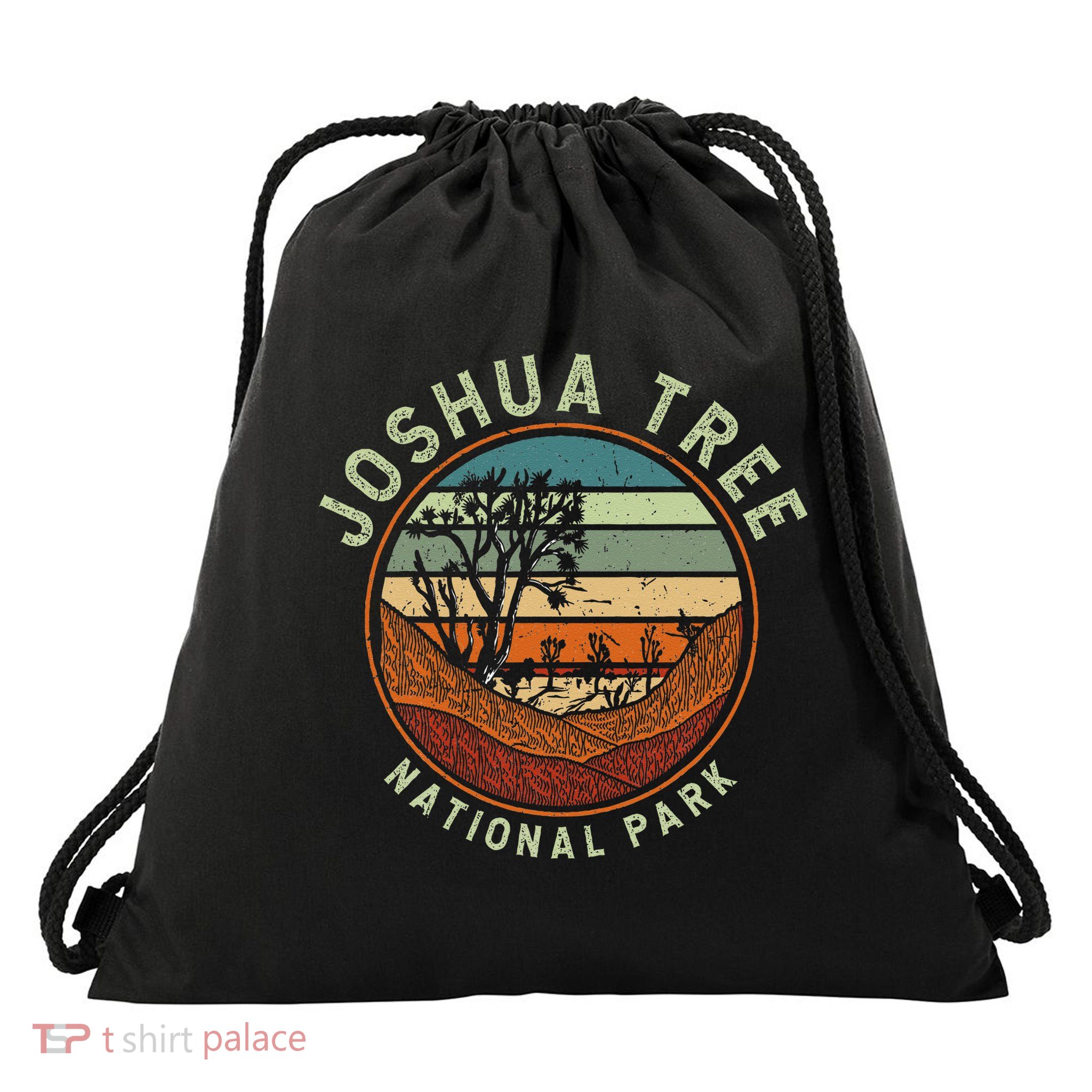 Nature Joshua Tree National Park Vacation Drawstring Bag