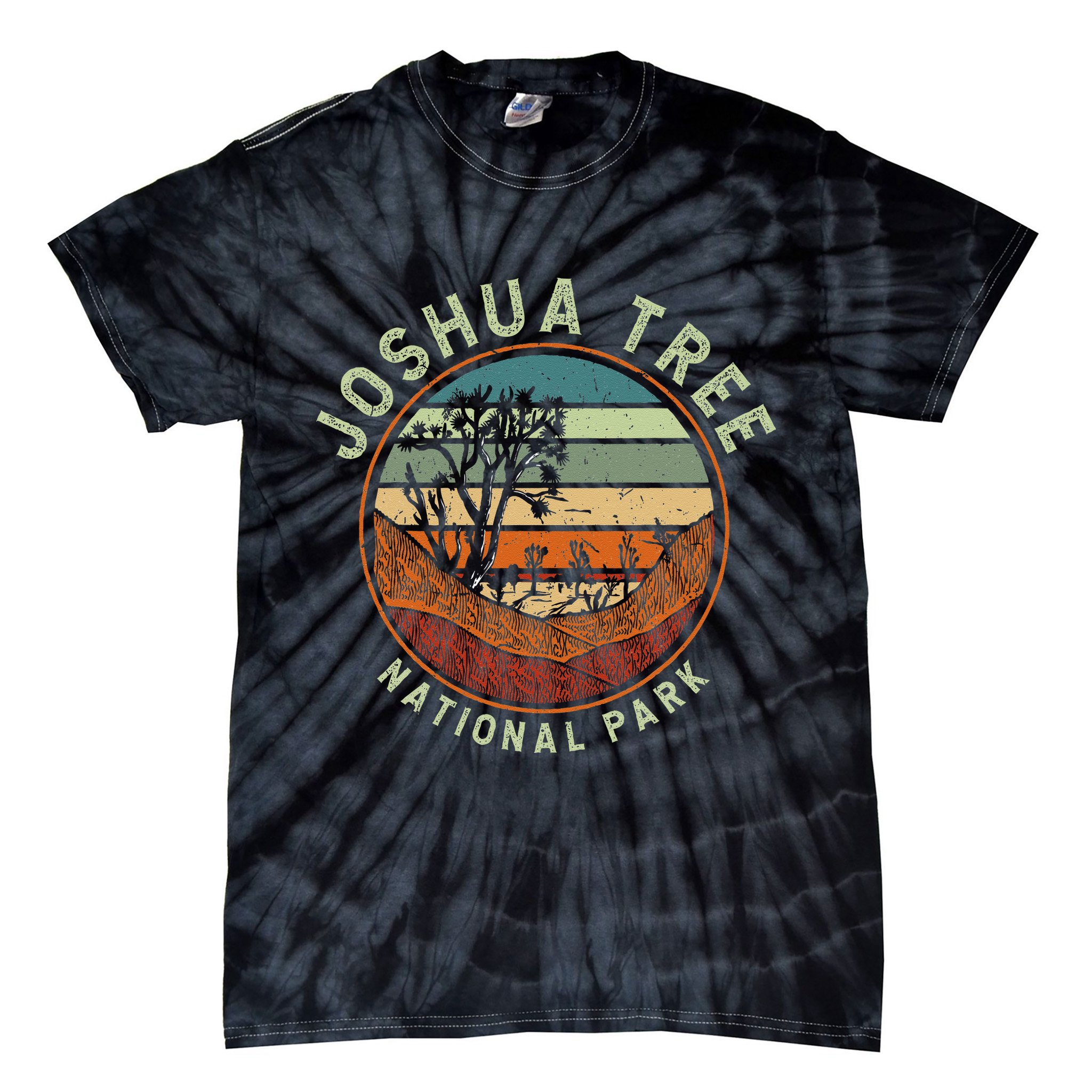 Nature Joshua Tree National Park Vacation Tie-Dye T-Shirt