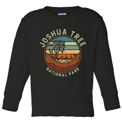 Nature Joshua Tree National Park Vacation Toddler Long Sleeve Shirt