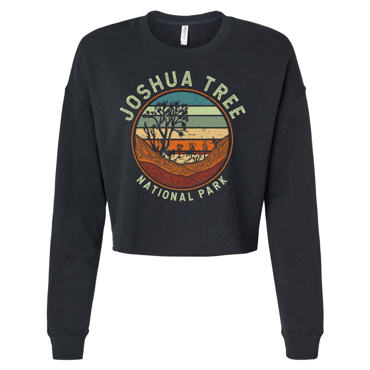 Nature Joshua Tree National Park Vacation Cropped Pullover Crew