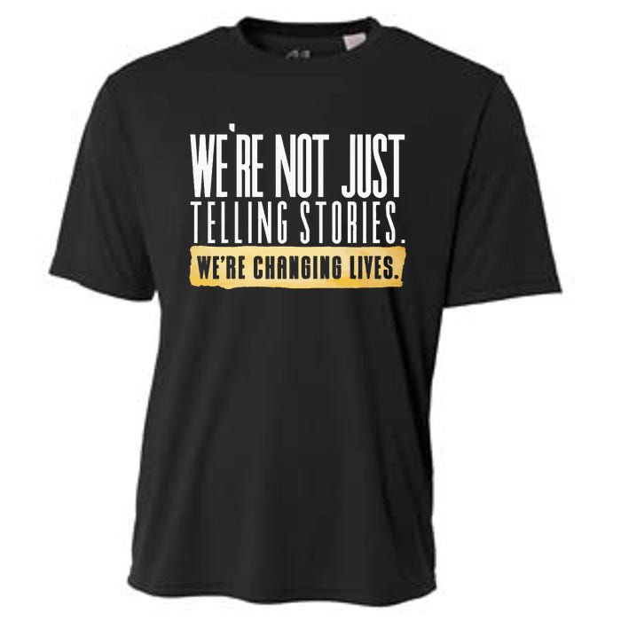 Not Just Telling Stories Were Changing Lives Dhar Mann Fam Cooling Performance Crew T-Shirt