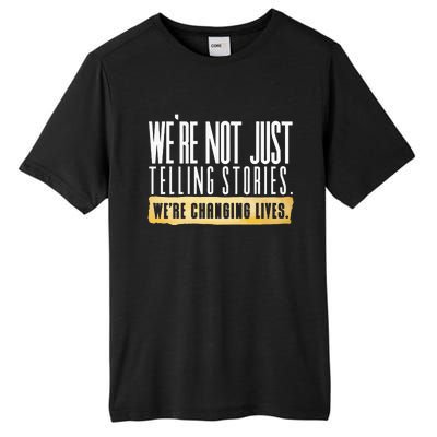 Not Just Telling Stories Were Changing Lives Dhar Mann Fam Tall Fusion ChromaSoft Performance T-Shirt