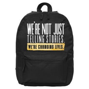 Not Just Telling Stories Were Changing Lives Dhar Mann Fam 16 in Basic Backpack