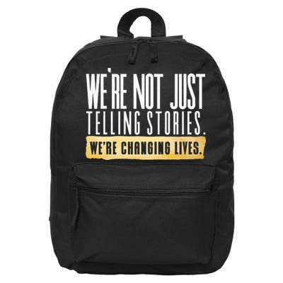 Not Just Telling Stories Were Changing Lives Dhar Mann Fam 16 in Basic Backpack