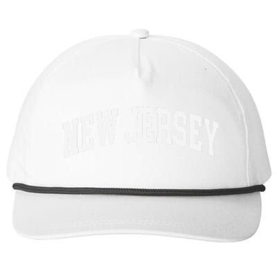 New Jersey Throwback Design Classic Snapback Five-Panel Rope Hat