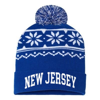 New Jersey Throwback Design Classic USA-Made Snowflake Beanie