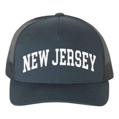 New Jersey Throwback Design Classic Yupoong Adult 5-Panel Trucker Hat