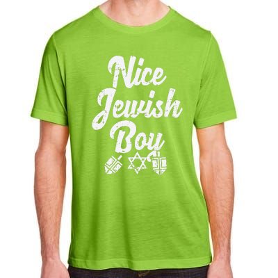 Nice Jewish Ugly Hanukkah Sweater Chanukah Jew Gift  Adult ChromaSoft Performance T-Shirt