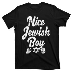 Nice Jewish Ugly Hanukkah Sweater Chanukah Jew Gift  T-Shirt