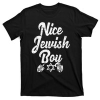 Nice Jewish Ugly Hanukkah Sweater Chanukah Jew Gift  T-Shirt