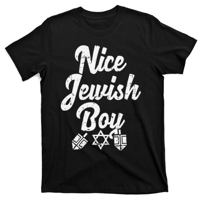 Nice Jewish Ugly Hanukkah Sweater Chanukah Jew Gift  T-Shirt