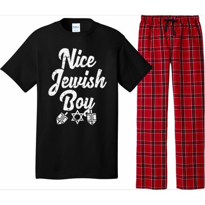 Nice Jewish Ugly Hanukkah Sweater Chanukah Jew Gift  Pajama Set