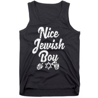 Nice Jewish Ugly Hanukkah Sweater Chanukah Jew Gift  Tank Top