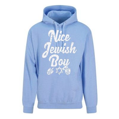 Nice Jewish Ugly Hanukkah Sweater Chanukah Jew Gift  Unisex Surf Hoodie