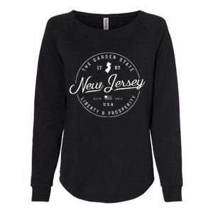 New Jersey  Us State Travel Vacation S Nj Usa Womens California Wash Sweatshirt