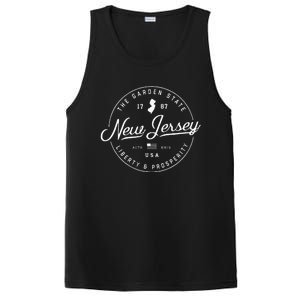 New Jersey  Us State Travel Vacation S Nj Usa PosiCharge Competitor Tank