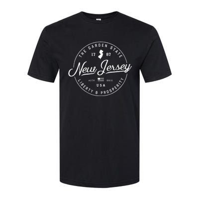 New Jersey  Us State Travel Vacation S Nj Usa Softstyle CVC T-Shirt