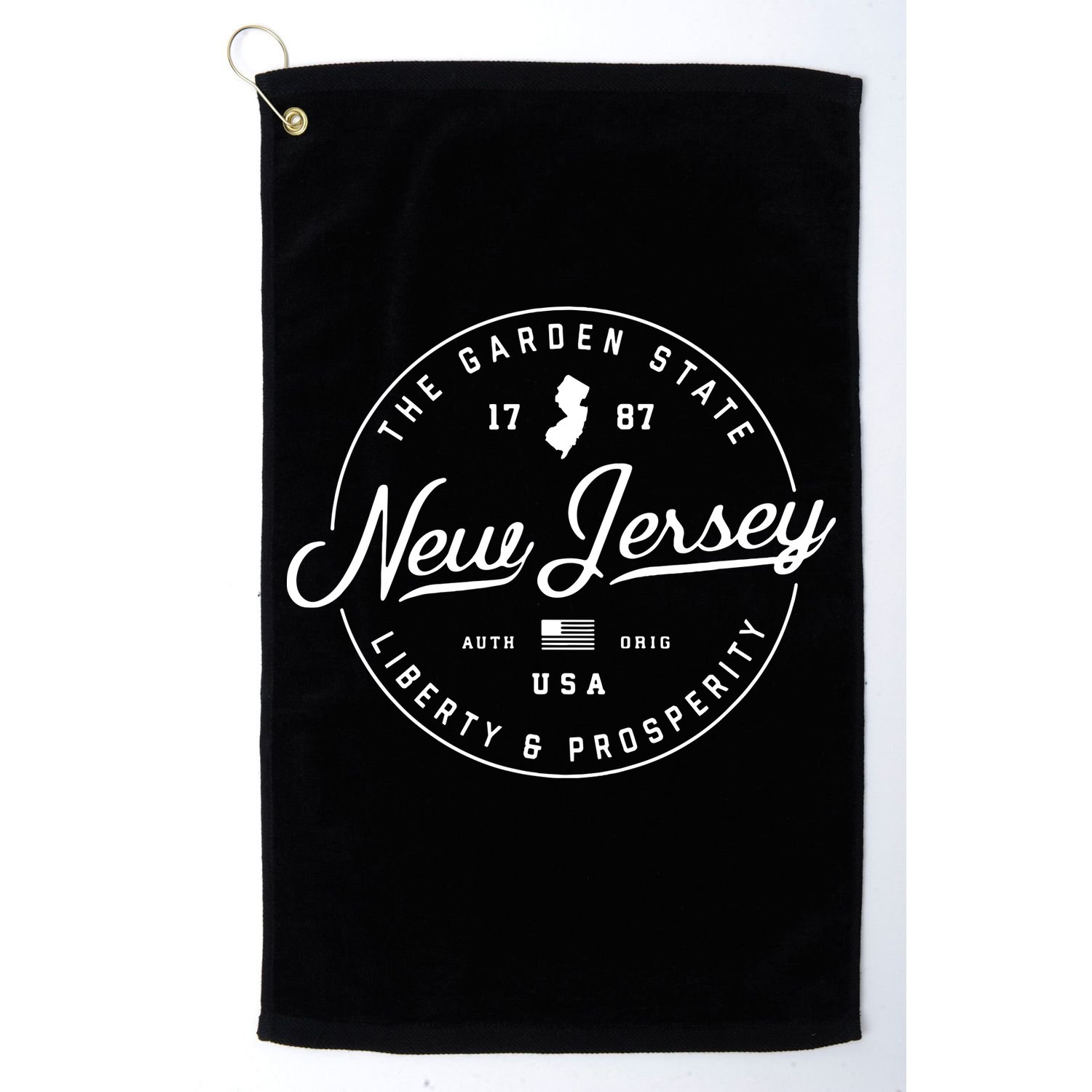 New Jersey Us State Travel Vacation Shirts Nj Usa Golf Towel