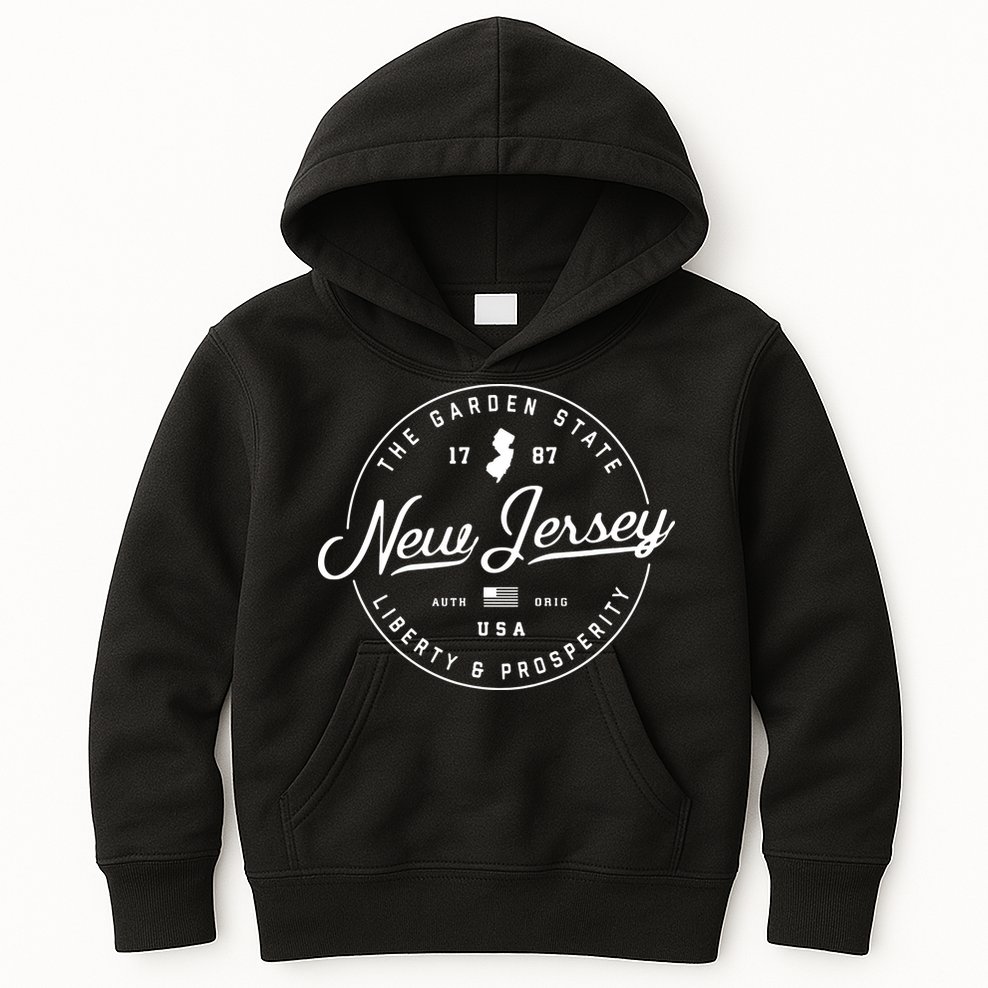 New Jersey Us State Travel Vacation Shirts Nj Usa Kids Hoodie