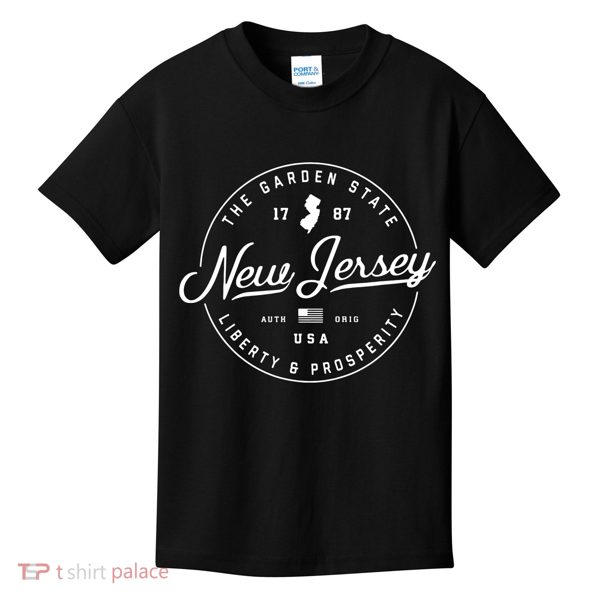 New Jersey Us State Travel Vacation Shirts Nj Usa Kids T-Shirt
