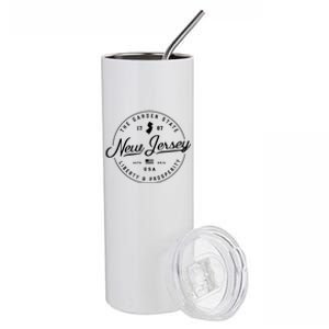 New Jersey Us State Travel Vacation Shirts Nj Usa Stainless Steel Tumbler