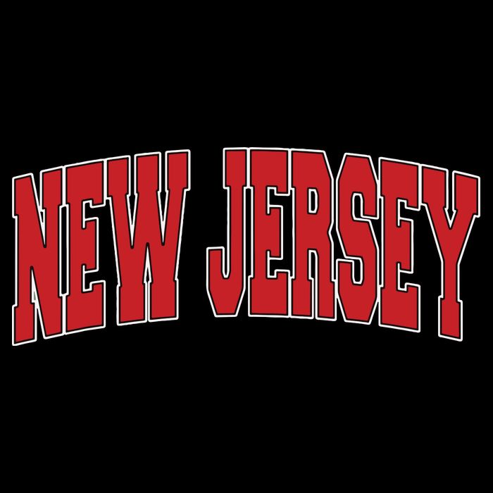 New Jersey Usa State Nj Varsity Style Vintage Sports Doggie Tank
