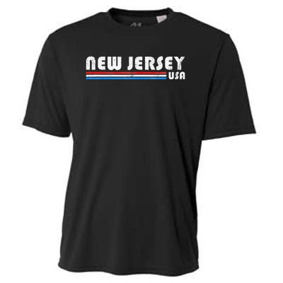 New Jersey Usa Retro Vintage State Cooling Performance Crew T-Shirt